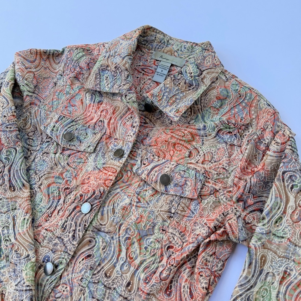 Woman’s Analogy Brand Textured Jacket Size Small​​​